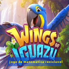 jogo de matematica reciclavel